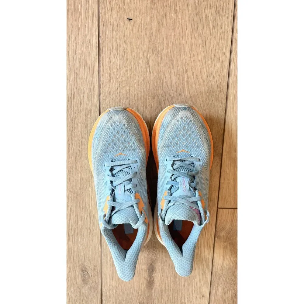 HOKA Clifton 9 Running Shoes Airy Blue Ice Water Women's Size 7